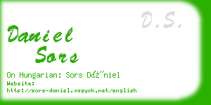 daniel sors business card